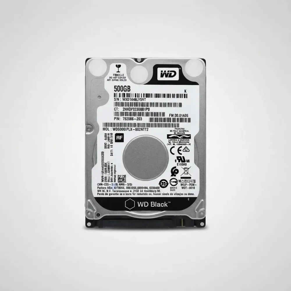 Hd Disco Rígido Interno Western Digital Wd Black Wd5000lplx 500gb Preto 2,5 Sata